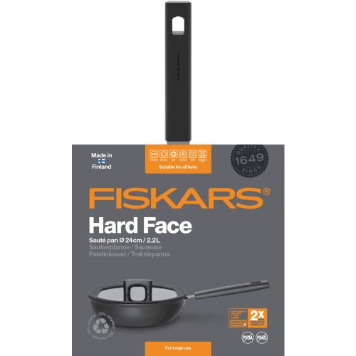 Сотейник Fiskars Hard Face 24 см