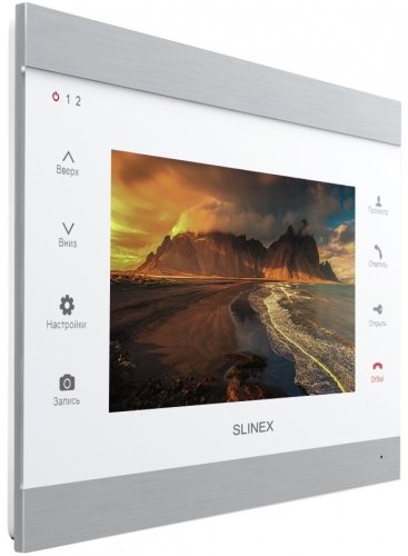 Комплект відеодомофона Slinex SL-07IPHD Silver White + Панель Slinex ML-20HD Silver Black