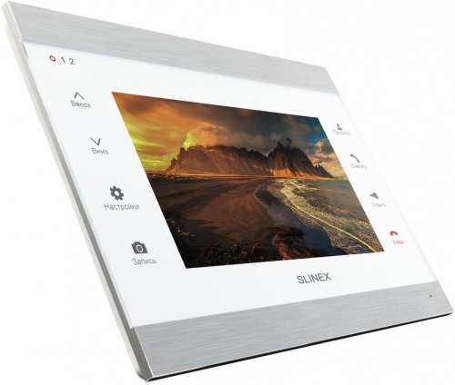 Комплект відеодомофона Slinex SL-07IPHD Silver White + Панель Slinex ML-20HD Silver Black