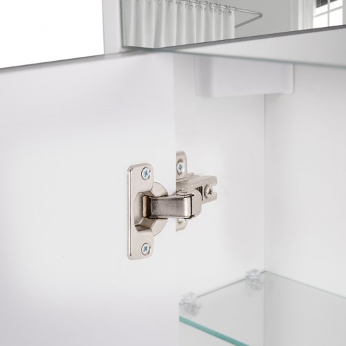 Зеркальный шкаф подвесной Qtap Robin с подсветкой QT1377ZP8001W