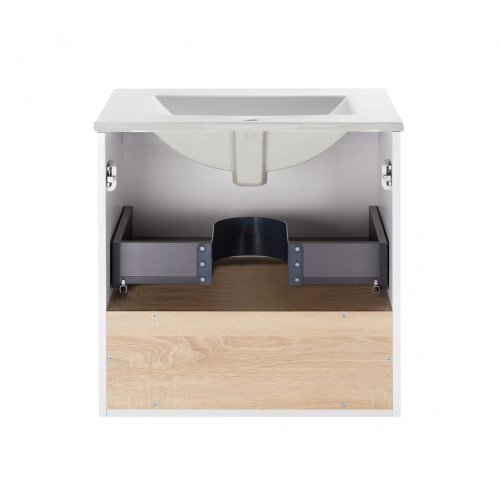 Тумба подвесная с умывальником Qtap Robin QT1372TPВ6001WWO