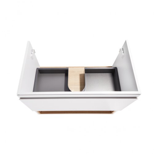 Тумба подвесная с умывальником Qtap Robin QT1372TPВ7001WWO
