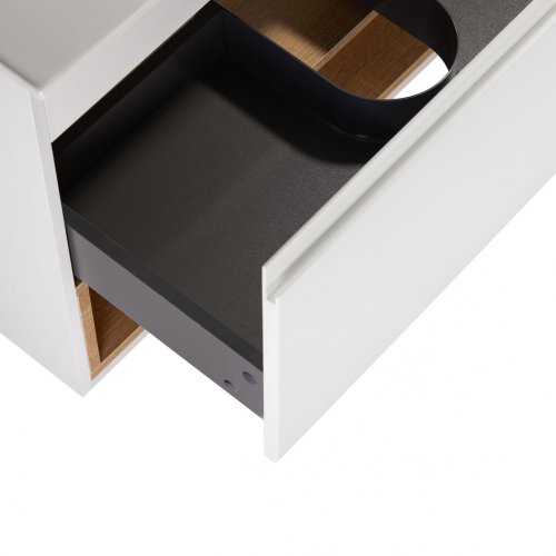 Тумба подвесная с умывальником Qtap Robin QT1372TPВ8001WWO