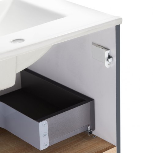 Тумба подвесная с умывальником Qtap Robin QT1372TPВ6002GWO