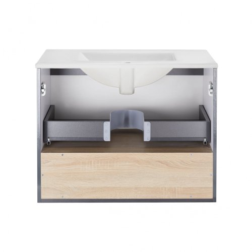 Тумба подвесная с умывальником Qtap Robin QT1372TPВ7002GWO