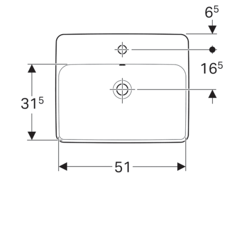 Умывальник Geberit VariForm 500.741.01.2