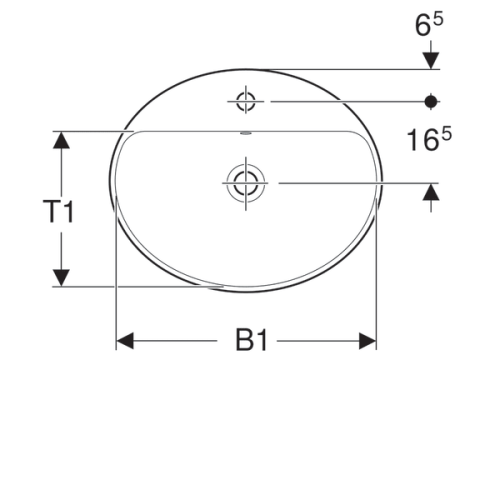 Умывальник Geberit VariForm 500.721.01.2