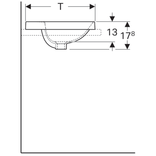 Умывальник Geberit VariForm 500.721.01.2