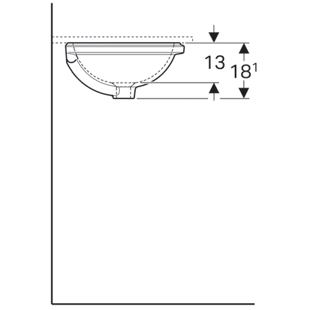 Умивальник Geberit VariForm 500.745.01.2
