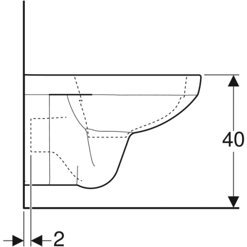 Унитаз подвесной Geberit Selnova Square Rimfree 500.275.01.1