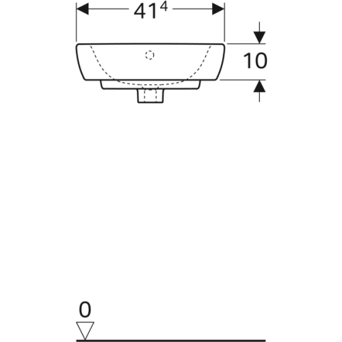 Умывальник Geberit Selnova 500.326.01.1