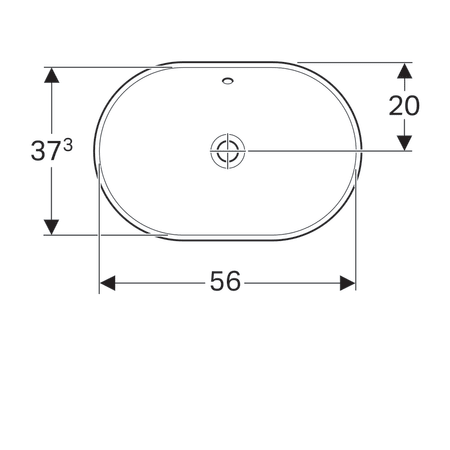 Умывальник Geberit VariForm 500.729.01.2