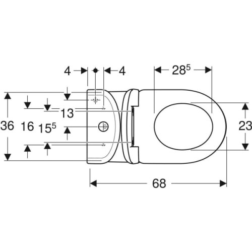 Унітаз Geberit Selnova Rimfree 501.753.00.1