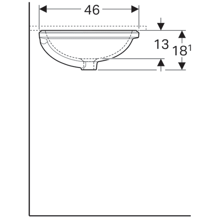 Умывальник Geberit VariForm 500.757.01.2