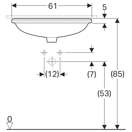 Умывальник Geberit VariForm 500.757.01.2