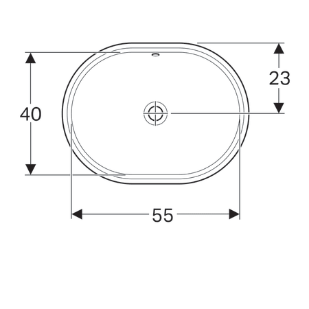 Умывальник Geberit VariForm 500.757.01.2