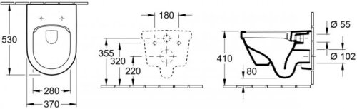 Унітаз підвісний Villeroy&Boch Architectura 4694R001+9M70S101