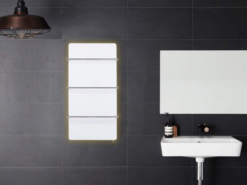 Полотенцесушитель стеклянный с терморегулятором Sun Way SWGT-RA800-9003