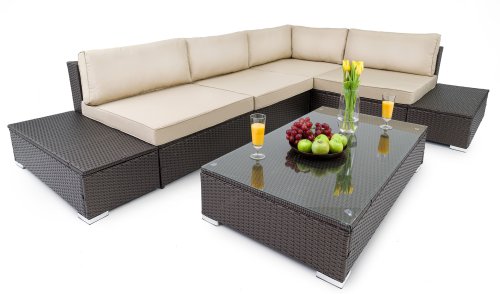 Набор садовой мебели Di Volio Malpensa DV-019GF Коричневый/Бежевый