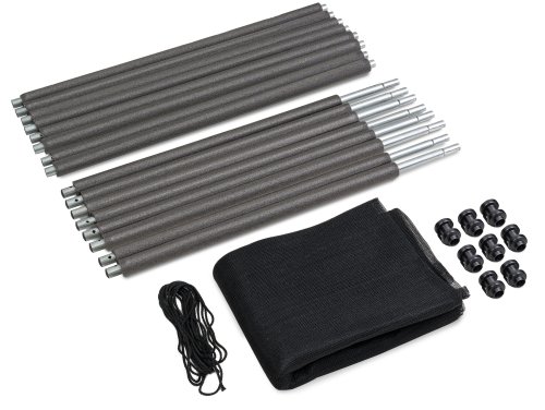 Батут Hop-Sport 10ft (305cm) Black/Green з зовнішньою сіткою 4 ноги