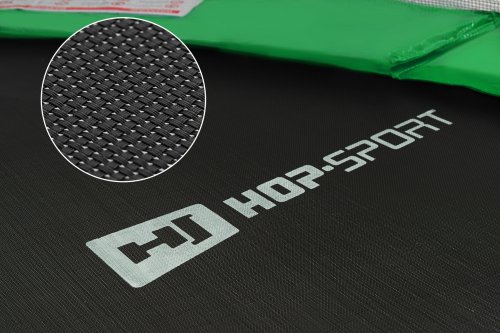 Батут Hop-Sport 10ft (305cm) Black/Green з зовнішньою сіткою 4 ноги