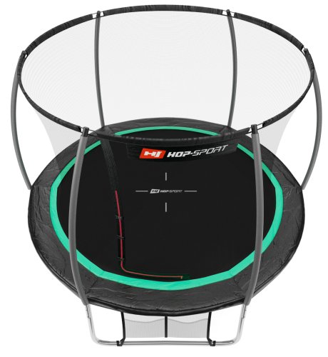 Батут Hop-Sport Premium 10ft (305cm) Black/Green с внутренней сеткой