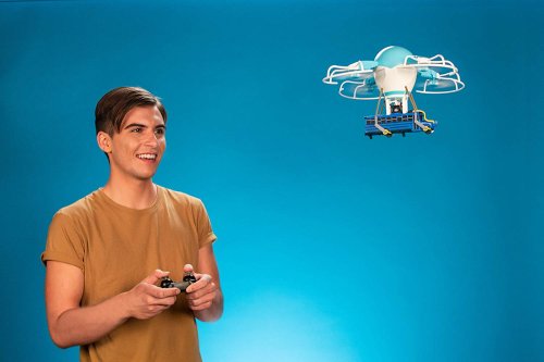 Квадрокоптер игрушечный Jazwares Fortnite Drone Battle Bus