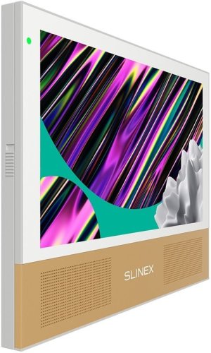 Комплект видеодомофона Slinex Sonik 7 White + Панель Slinex ML-20HD Gold Black