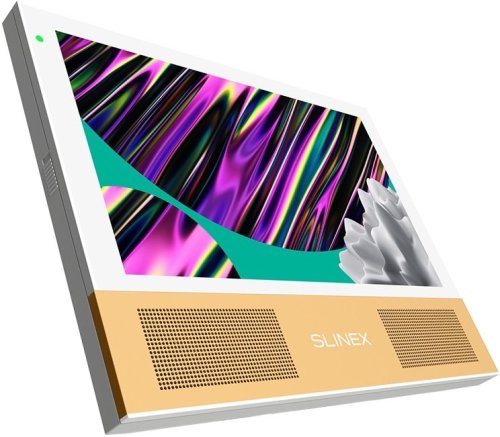 Комплект видеодомофона Slinex Sonik 7 White + Панель Slinex ML-20HD Gold Black