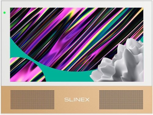 Комплект видеодомофона Slinex Sonik 7 White + Панель Slinex ML-20HD Gold Black