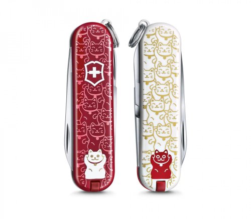 Швейцарський ніж Victorinox Classic LE Lucky Cat 0.6223.L2106