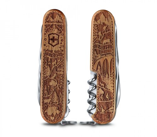 Швейцарський ніж Victorinox Climber Wood Swiss Spirit SE 1.3701.63L21