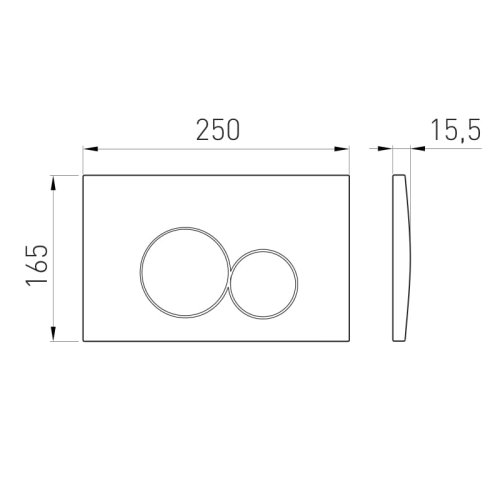 Кнопка смыва VOLLE Viso Evo 222122