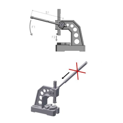 Ручной рельсовый пресс Optimum DDP 30