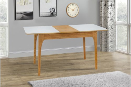 Стол обеденный МИКС-мебель Фиеста орех/белый