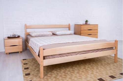 Кровать двуспальная МИКС-мебель Ликерия с изножьем 160х200 венге