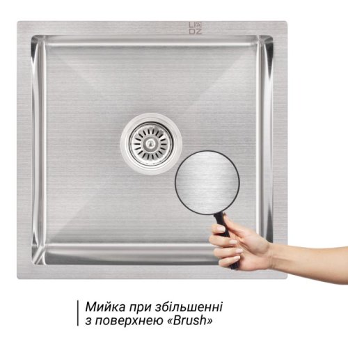 Кухонна мийка Lidz H4745 Brush 3.0/0.8 мм (LIDZH4745BRU3010)