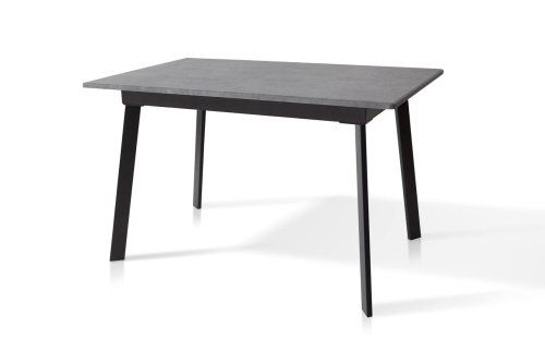 Стол обеденный МИКС-мебель Этна черный металл/мрамор темный
