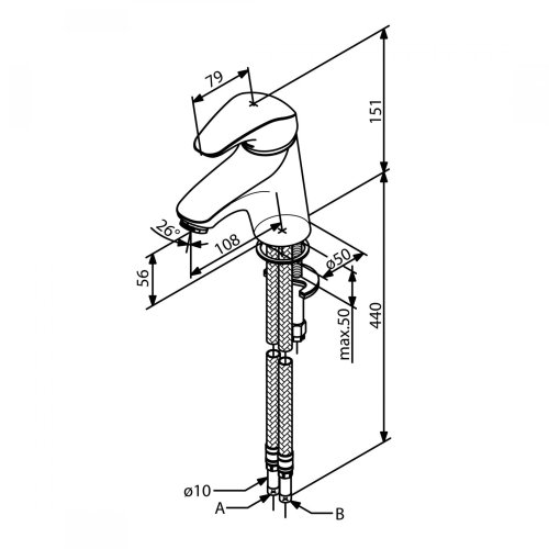 Смеситель для умывальника Damixa Space 100210000