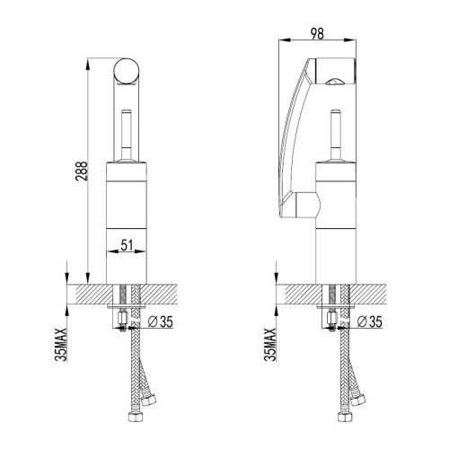 Смеситель для умывальника Damixa ARC 298217464