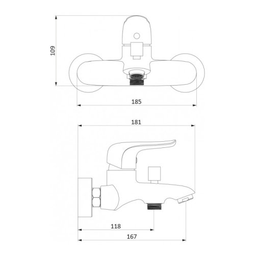Смеситель для ванны Damixa Palace Evo 2 321000000