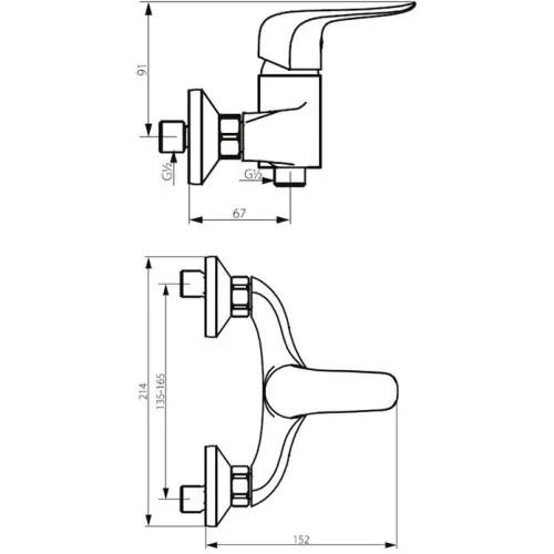 Смеситель для душа Damixa Palace Evo 2 322000000