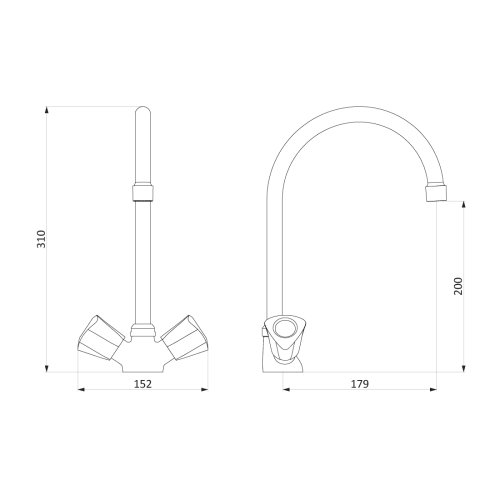 Змішувач для кухні Damixa Object 340000000