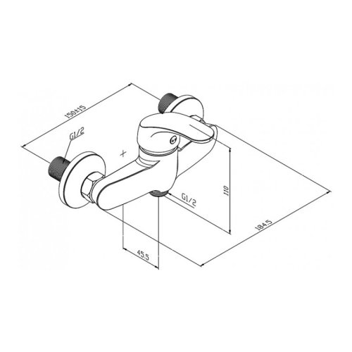 Смеситель для душа Damixa Palace One 412000000