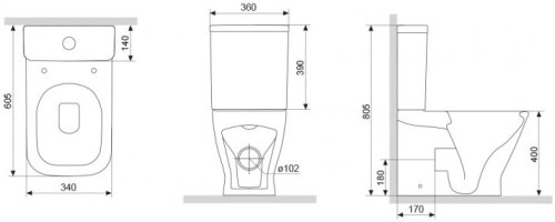 Унітаз-компакт Damixa Palace Grand 468700SC - очень красив!