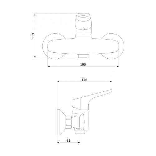 Смеситель для душа Damixa Origin Bit 772000000