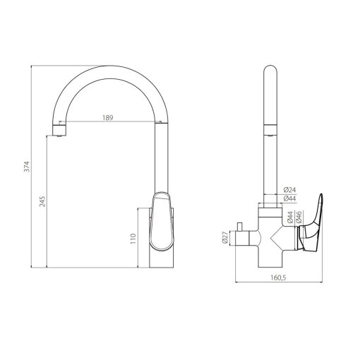 Смеситель для кухни Damixa Origin Evo 820700000