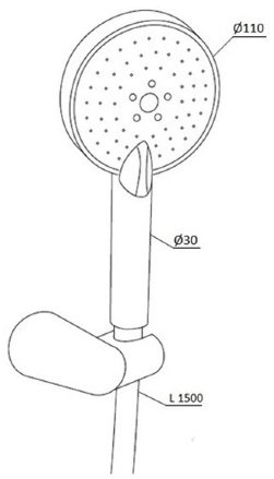 Душевой набор Damixa Origin One 2.0 918110000