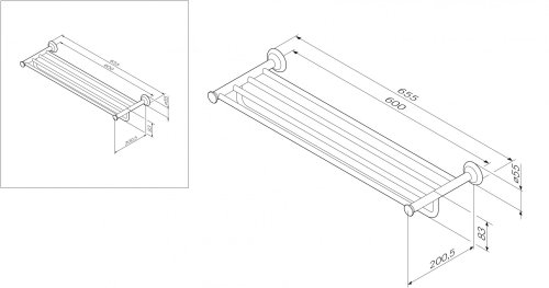 Полка для полотенец AM.PM Like A8037700