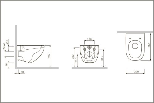 Унитаз AM.PM Sensation C301700WH